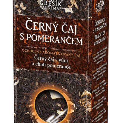 Černý čaj s pomerančem