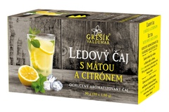 Ledový čaj s mátou a citrónem