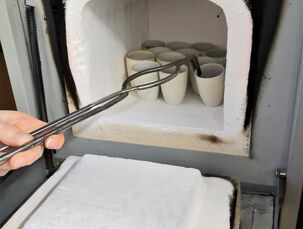 Stanovení popela (zkouška na stanovení anorganického znečištění bylin) - muflová pec (analytické zpracování)