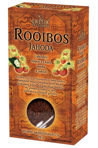 Rooibos Jahoda bylinný sypaný čaj 70g Grešík