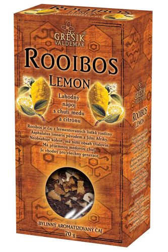 Rooibos Lemon bylinný sypaný čaj 70g Grešík