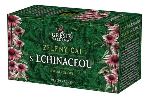 Zelený čaj s echinaceou porcovaný