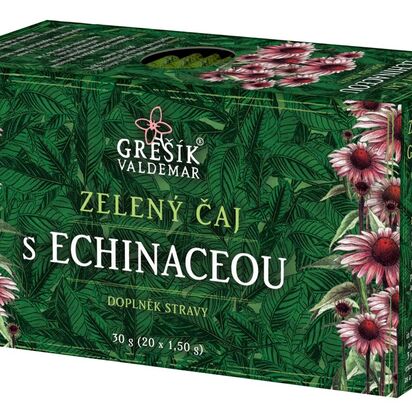 Zelený čaj s echinaceou