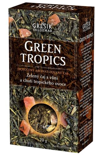 Green Tropics zelený sypaný čaj 70g Grešík
