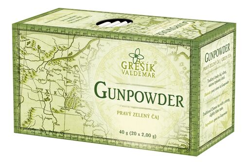 Gunpowder zelený porcovaný čaj 40g Grešík