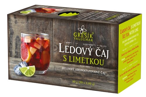 Ledový čaj s limetkou porcovaný 40g Grešík