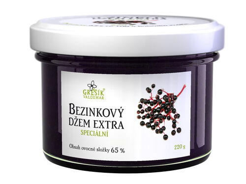 Bezinkový džem extra Speciální 220g Grešík