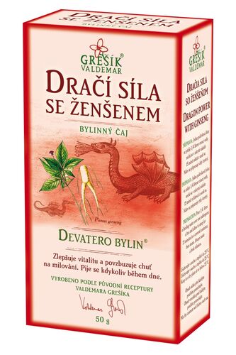 Dračí síla se ženšenem bylinný sypaný čaj 50g Grešík