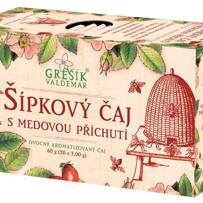 Šípkový čaj s medovou příchutí