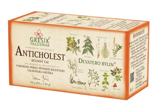 Anticholest bylinný porcovaný čaj 30g Grešík