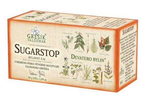 Sugarstop bylinný porcovaný čaj 30g Grešík