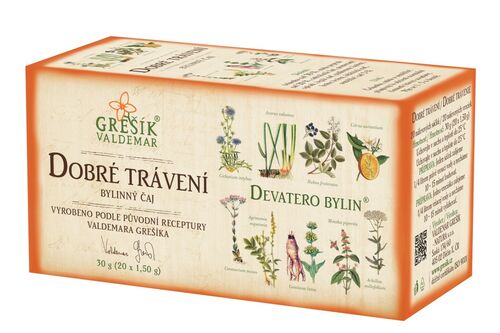 Dobré trávení bylinný porcovaný čaj 30g Grešík