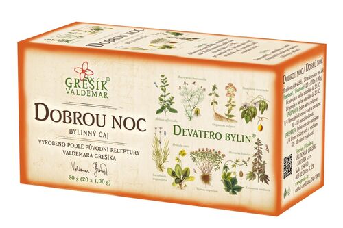 Dobrou noc bylinný porcovaný čaj 20g Grešík