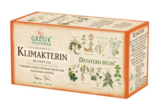 Klimakterin bylinný porcovaný čaj 20g Grešík