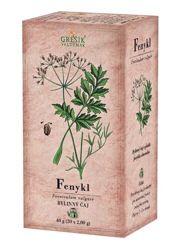 Fenykl bylinný porcovaný čaj 40g Grešík