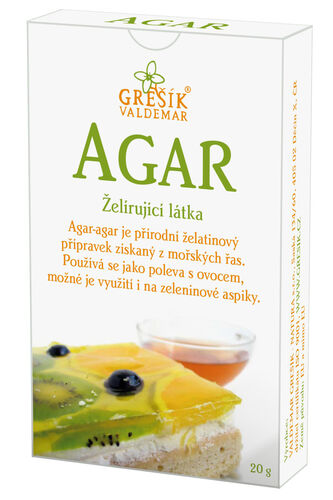 Agar želírující přípravek 20g Grešík