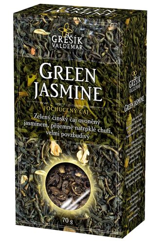 Green Jasmine zelený sypaný čaj 70g Grešík