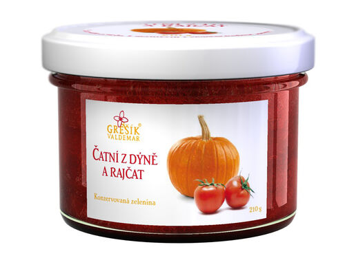 Čatní z dýně a rajčat 210g Grešík