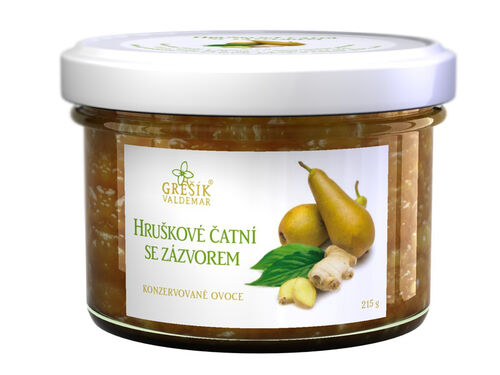 Hruškové čatní se zázvorem 215g Grešík