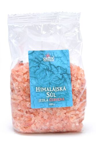 Sůl Himalájská jedlá červená 600g Grešík