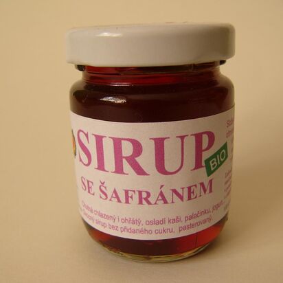 Šafránový sirup BIO Pasargad