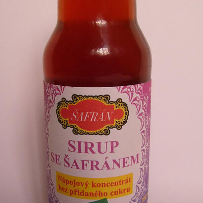 Šafránový sirup BIO Pasargad