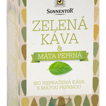 Zelená káva bio s mátou peprnou