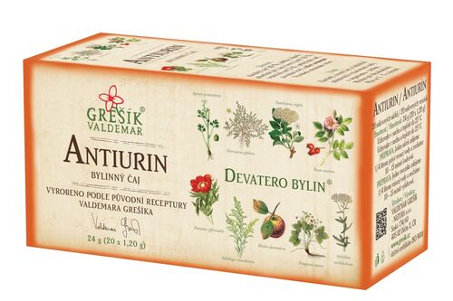 Antiurin bylinný porcovaný čaj 24g Grešík