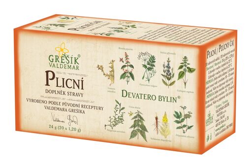 Plicní bylinný porcovaný čaj 24g Grešík