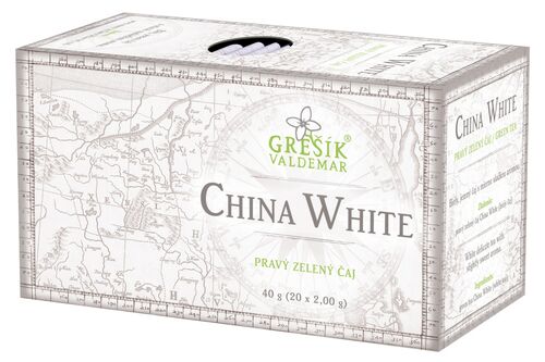 China White bílý porcovaný čaj 40g Grešík