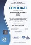 Certifikát ISO Certifikát ISO