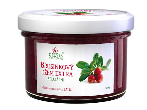 Brusinkový džem extra Speciální 220g Grešík