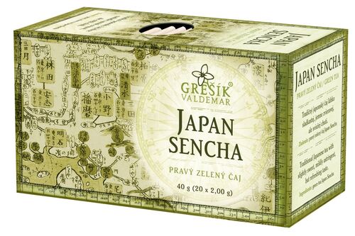 Japan Sencha zelený porcovaný čaj 40g Grešík