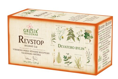 Revstop bylinný porcovaný čaj 24g Grešík
