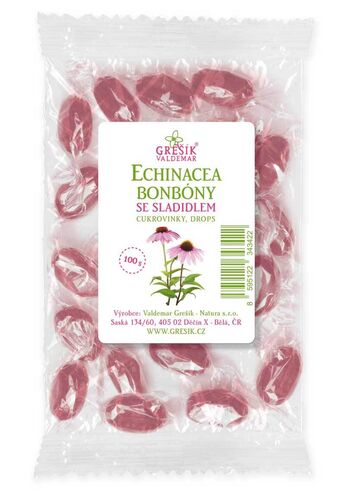 Echinacea bonbóny se sladidlem 100g Grešík
