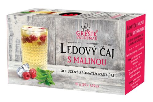 Ledový čaj s malinou porcovaný 30g Grešík