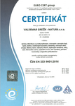 Certifikát ISO Certifikát ISO