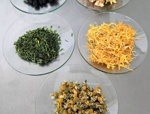 Odebrané vzorky bylin připravené na zpracování v analytické laboratoři