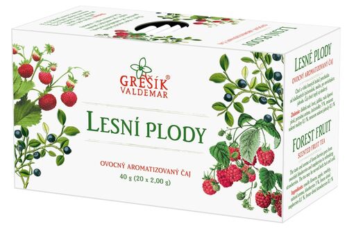 Lesní plody ovocný porcovaný čaj 40g Grešík