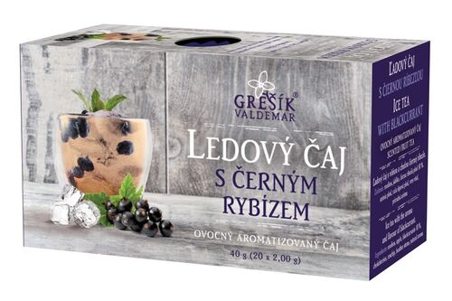 Ledový čaj s černým rybízem porcovaný 40g Grešík