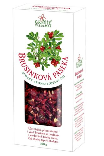 Brusinková paseka ovocný sypaný čaj 100g Grešík