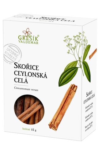 Skořice ceylonská celá 15g Grešík