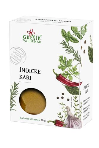 Indické kari 50g Grešík