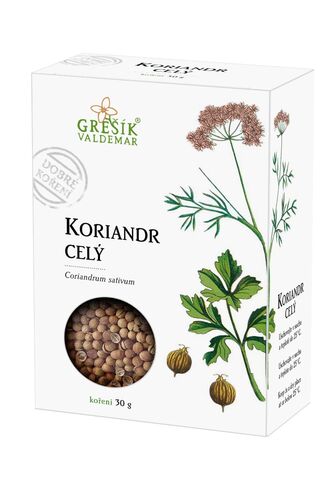 Koriandr celý 30g Grešík