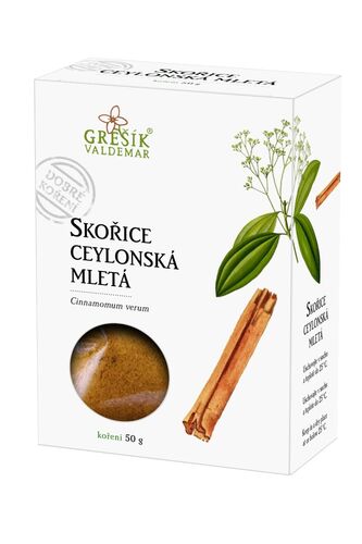 Skořice ceylonská mletá 50g Grešík