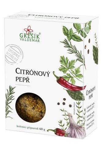 Citrónový pepř 60g Grešík