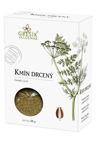 Kmín drcený 50g Grešík