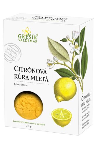 Citrónová kůra mletá 30g Grešík