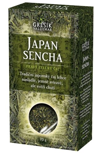 Japan Sencha zelený sypaný čaj 70g Grešík