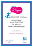 Děkovný certifikát 2024